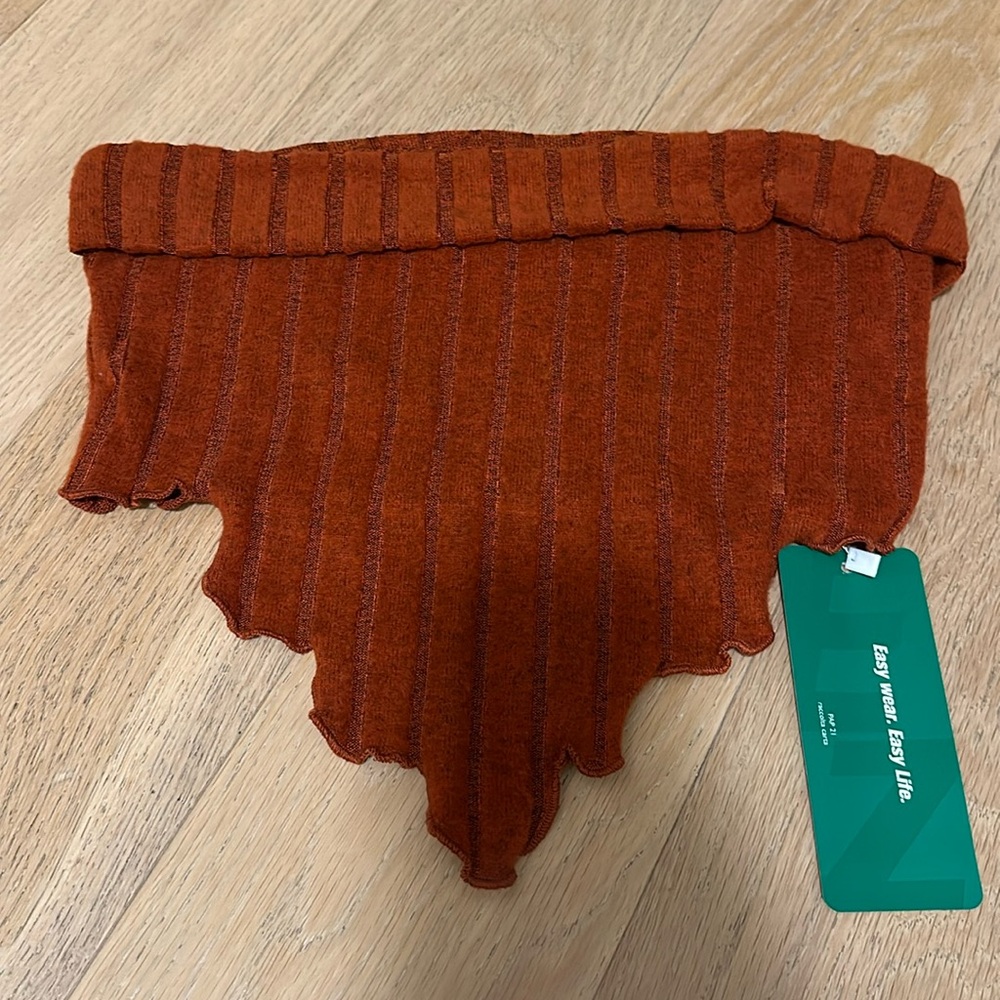 Orange crop top